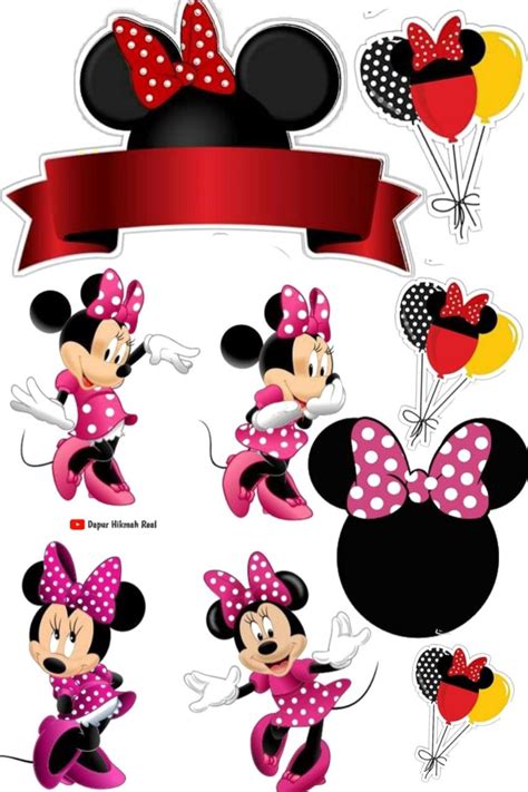 Mickey Mouse Cake Topper Printable