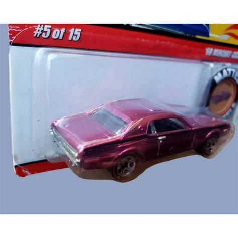 Hot Wheels Toys Hot Wheels Classics Series 4 68 Mercury Cougar 4th Anniversary Button Pink