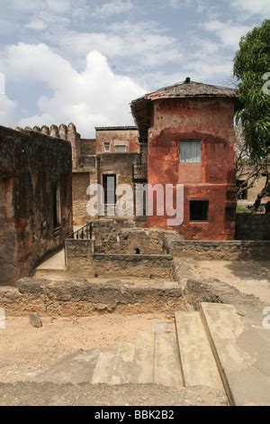 Walls inside Fort Jesus, Mombasa, Kenya Stock Photo - Alamy