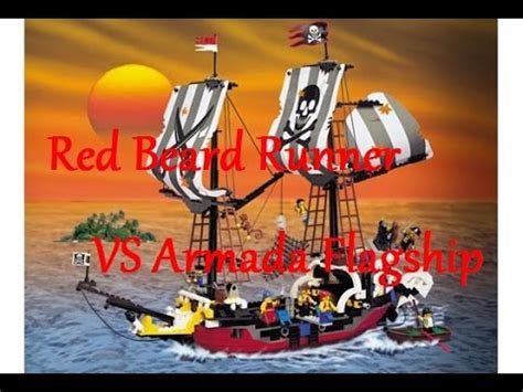 Lego Pirates Red Beard Runner Vs Armada Flagship Youtube