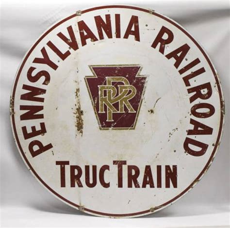 55in Vintage Ssp Pennsylvania Railroad Prr Sign Auction