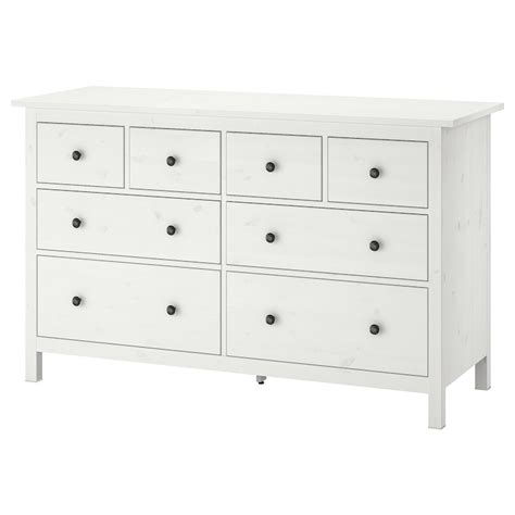 Hemnes Kommode 8 Schubladen Weiß Gebeizt 160x96 Cm Ikea Deutschland