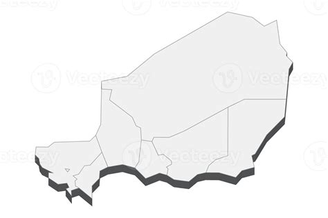 3d Carte Illustration Du Niger 12037446 Png