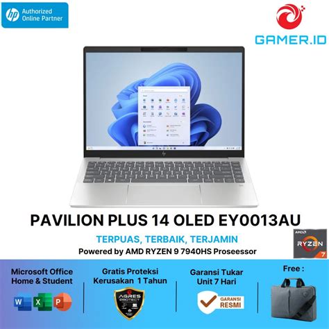 Jual Hp Pavilion Plus Oled Ey Au Amd Ryzen U Gb Tb Ssd