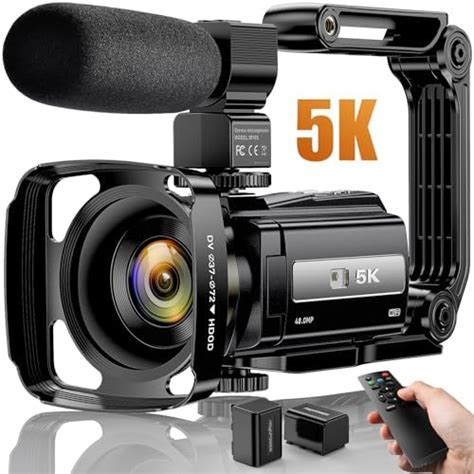 Amazon Video Camera K Camcorder Ultra Hd Mp Vlogging Camera