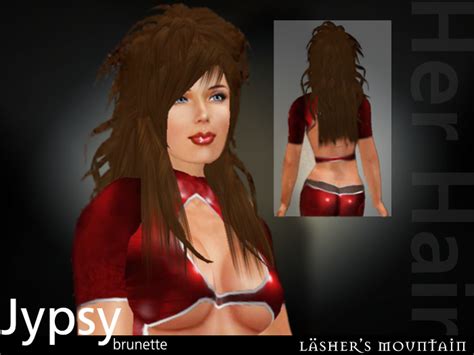 Second Life Marketplace - JYPSY Straggly Brunette LONG HAIR