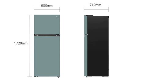 Lg 360l Top Freezer Fridge In Clay Mint Finish Lg Malaysia