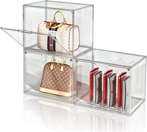 Amazon MSHOMELY Clear Handbag Storage Organizer 3 Packs Purse