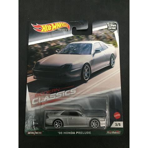 風火輪 hot wheels classics 本田 雅歌 honda prelude 銀色 精裝 膠胎 蝦皮購物