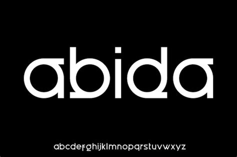 Premium Vector Modern And Unique Alphabet Font Vector