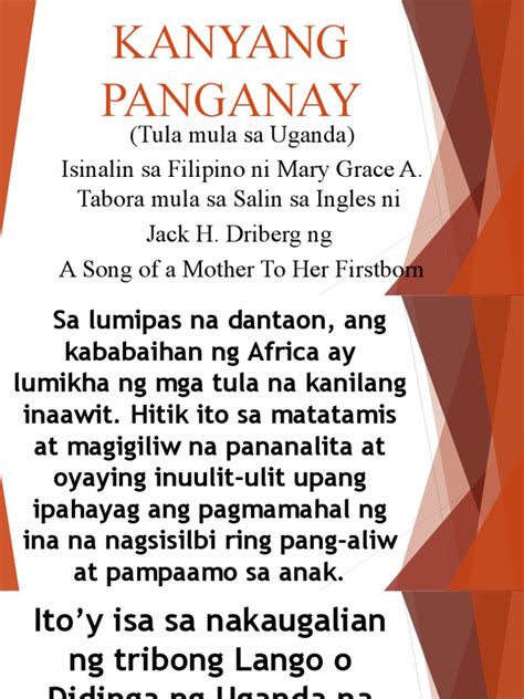 Hele Ng Ina Sa Kanyang Panganay Pdf