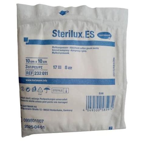 Sterilux Es Kompresy Gazowe Jałowe 17w 8n 10x10cm Sklep EMPIK