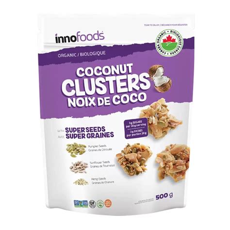 Buy Inno Foods Coconut Keto Clusters With Super Seeds 500g Online