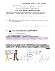 Week 3 GRADED MembraneCaseStudy Docx Submit Completed Answers Via