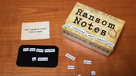 Ransom Notes: The Ridiculous Word Magnet Game – OnTableTop – Home of ...