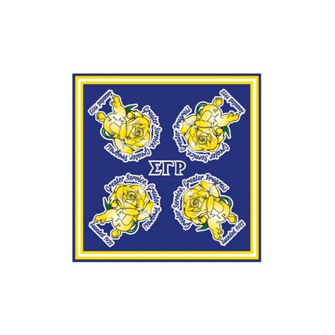 Sigma Gamma Rho Rose Scarf The College Crib