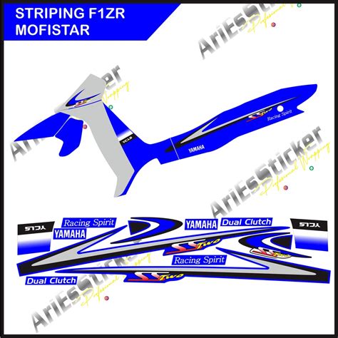 Jual Striping Stiker List Body Yamaha F Zr Fiz R Ss Two Malysia Biru