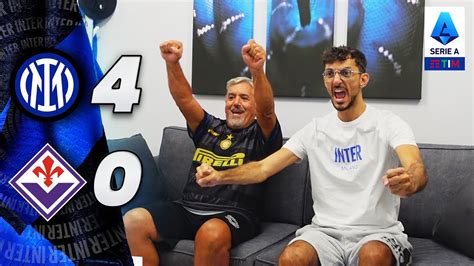 LA THU LAAAAA INTER 4 0 FIORENTINA LIVE REACTION TIFOSI INTERISTI