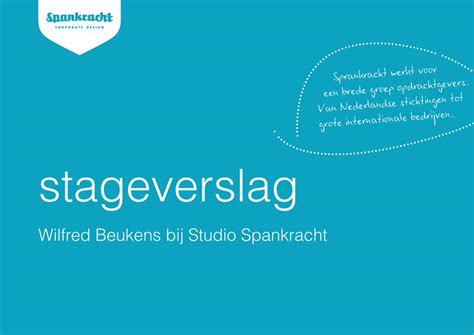 Pdf Stageverslag Studio Spankracht Dokumen Tips