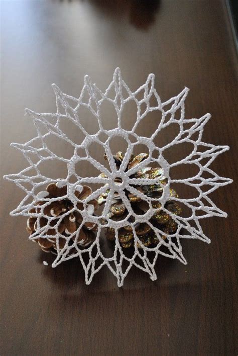 Pin By Maja Kuna On Rob Tki Szyde Kowe Crochet Christmas Snowflakes