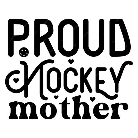 Premium Vector Proud Hockey Mother Retro Svg