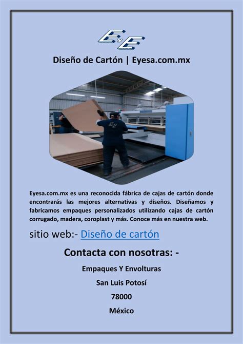 PPT Diseño de Cartón Eyesa mx PowerPoint Presentation free