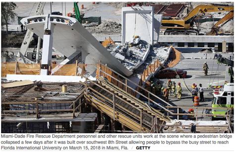 Florida bridge collapse: Design change put project behind schedule ...