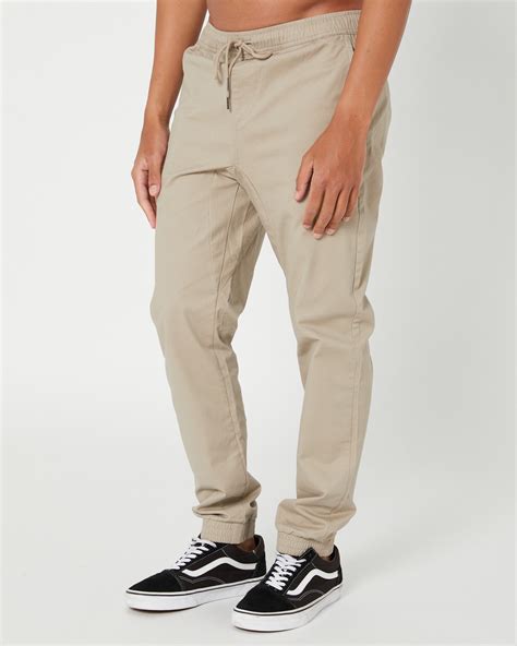 Swell Black Bird Jogger Pant Khaki Surfstitch