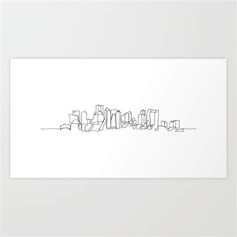 Boston Skyline Drawing at PaintingValley.com | Explore collection of ...