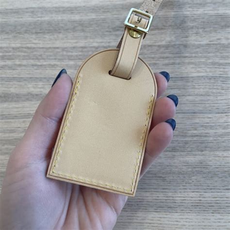 Louis Vuitton Calfskin Luggage Tag Vachetta