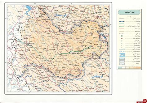 دانلود نقشه کرمانشاه با تمام جزئیات نقشه شهر کرمانشاه Pdf