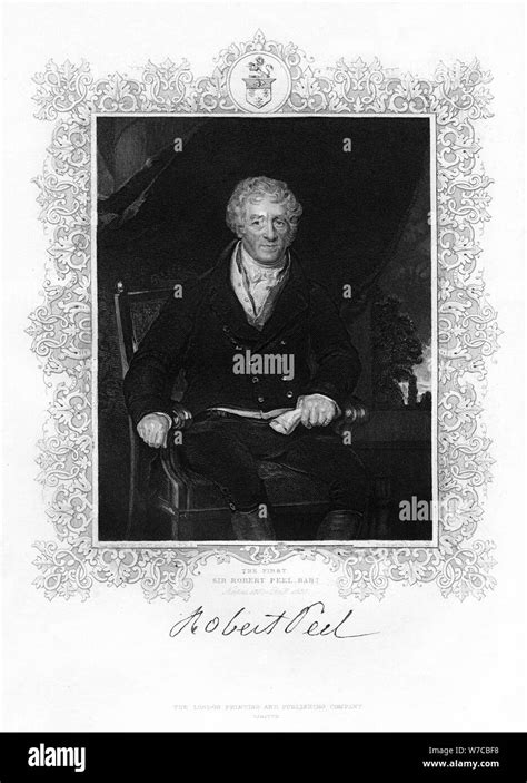 Sir Robert Peel British Industrialist 19th Century Artist Unknown