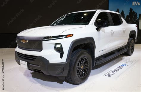 Toronto February 15 2024 Chevrolet Silverado Ev 4wt New Electric Model For 2024 At The 2024