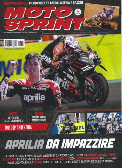 Motosprint N Aprile Settimanale Italiano Edicola Shop