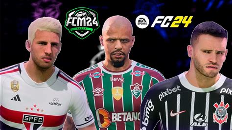 EAFC 24 PATCH FCM MANIA BRASILEIRÃO COMO JOGAR TIMES BRASILEIROS