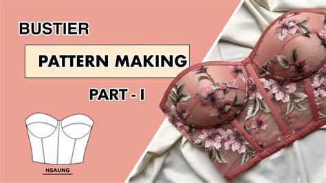 Bustier Pattern Making How To Draft Bustier Top Pattern YouTube