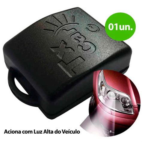 Kit 1 Controle TX CAR Aciona Luz Alta do Veículo 5 Controles