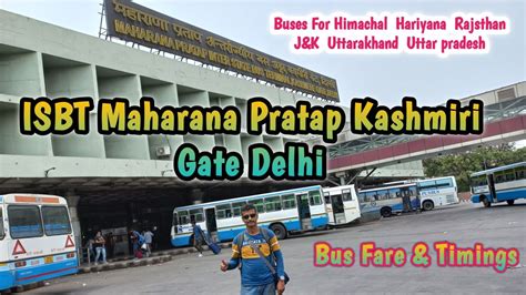 ISBT Kashmiri Gate Delhi Maharana Pratap Inter State Bus Terminal