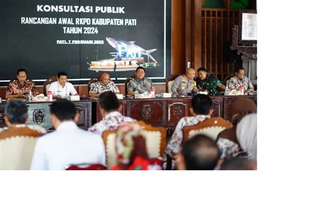 Konsultasi Publik Rancangan Awal Rkpd 2024 Pj Bupati Pati Tingkatkan