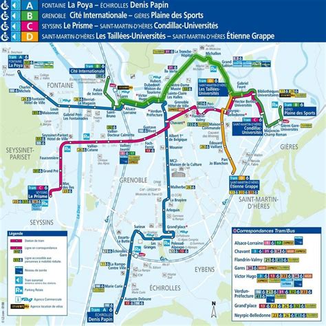 Plan Grenoble Tram