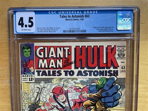 Tales To Astonish Cgc Marvel St Leader Hulk New Slab