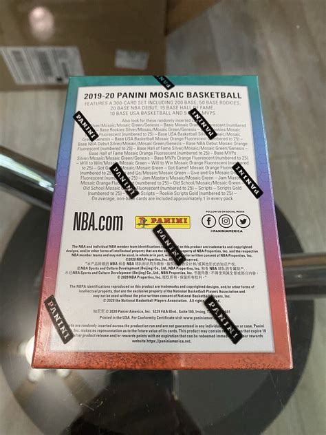 Panini Mosaic Nba Basketball Trading Cards Blaster Box Mega