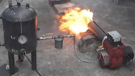 Quemador De Aceite Usado Waste Oil Burner Automatic Youtube