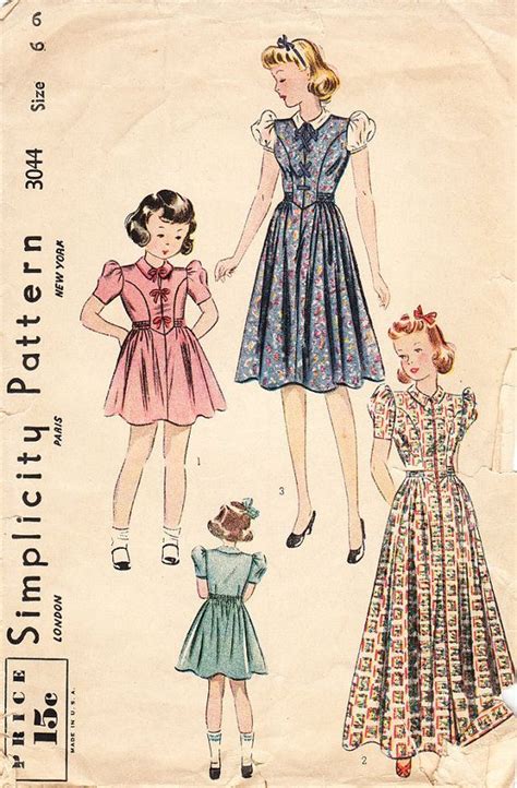 1930 Girls Dresses 1930s Girls Short Or Long Dress Or By