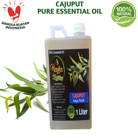 Jual Cajuput Pure Essential Oil Literminyak Atsiri Kayu Putih Murni