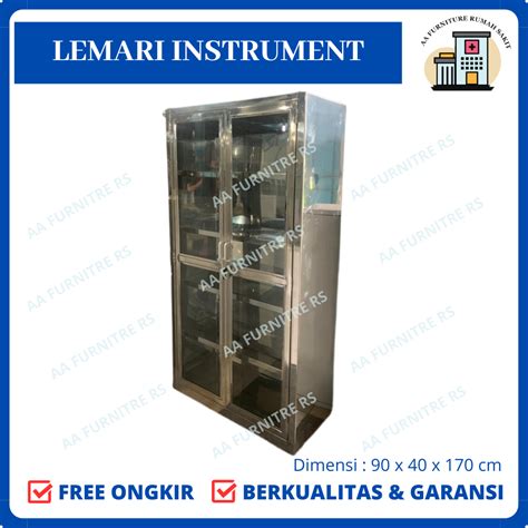 Jual Lemari Instrument Pintu Stainless Lemari Obat Stainless Pintu