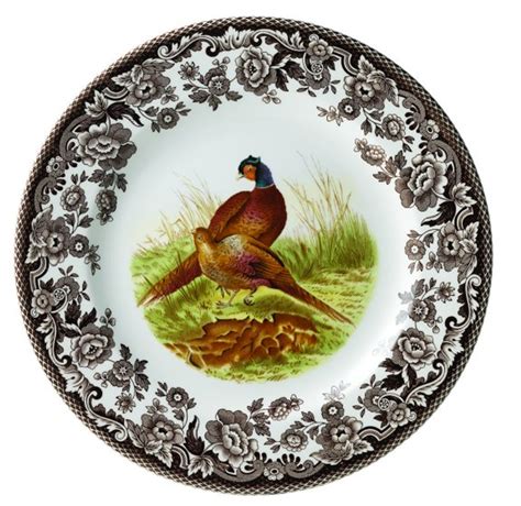 Spode Woodland 8 Inch Salad Plate Pheasant Distinctive Decor