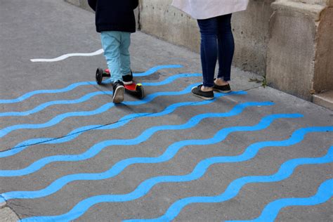 A Paris une signalétique spéciale distanciation