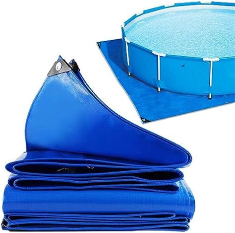 Zomofew Precut 12x24ft White Pool Liner Pad For 12 Above Ground Swimming Pools