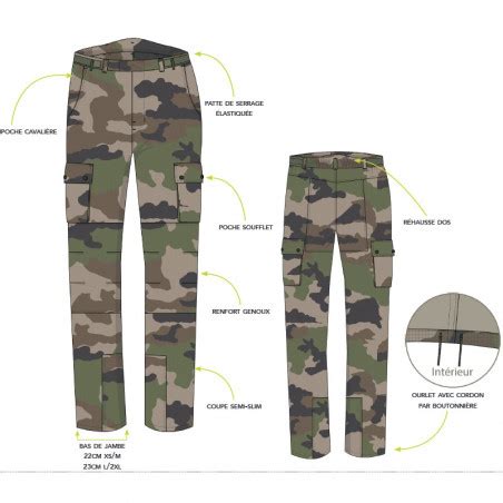 Pantalon Treillis F Tenue De Combat Arm E Fran Aise Camouflage Ce